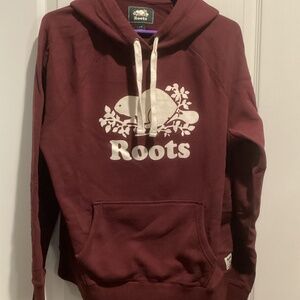 Unisex Roots Original Kanga Hoodie Burgundy/Maroon - Size Large